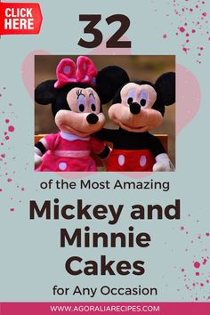 mickey and minnie cake with the title 32 of the most amazing mickey and minnie cakes for any occasion