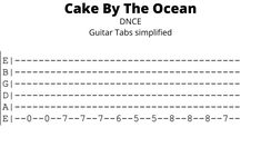 cake by the ocean guitar tabs