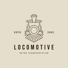 the logo for locomotiveve retro transportation