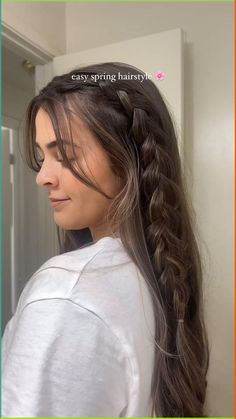 Cute Quick Hairstyles, Hair Inspiration Long, Cute Simple Hairstyles, Hairstyles For Layered Hair, Hair Tips Video, Peinados Fáciles Para Cabello Corto, Hair Stylies