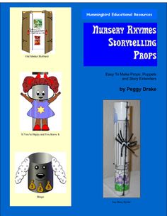 the cover of nursery rhymes story telling props