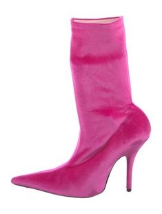 Balenciaga Velvet Mid-Calf Sock BootsPinkPointed-ToesDesigner Fit: Boots by Balenciaga typically run a half size small. Balenciaga Sock Boot, Balenciaga Knee High Boots, Balenciaga Purple Boots, Balenciaga Split Toe Boot, Balenciaga Cagole Ankle Boots, Velvet Socks, Calf Socks, Mid Calf, Boot Shoes Women