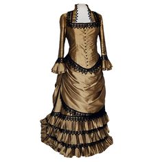 PRICES MAY VARY. Include: top,skirt Material: Taffeta Size: US women size, pls refer to amazon size chart.for custom made, pls tell us your gender,height size, chest size,waist size,hip size Color can be changed, please contact us Occasion: classical party, wedding, reneissance faire party, theatrical show, Victorian steampunk theme play, Halloween party ect If you choose custom made, please tell us your gender,height size,chest size,waist size,hip size Please note below size is body size, we wi Steam Punk Dress Victorian, Saloon Dress Old West, 1880s Fashion Women, Steampunk Dress Victorian, Bustle Dress Pattern, Victorian Clothing Women, Victorian Bustle Dress, Saloon Dress, 1880 Dress