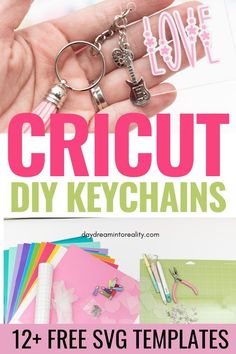 the cricut diy keychains are easy to make and perfect for beginners