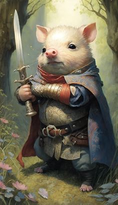 Pulp Fiction Art, Arte Folk, Dungeons And Dragons Homebrew, Forest Friends, Cartoon Character Design, Kids Ride On, Bad Bunny, Woodland Creatures, Magical Creatures