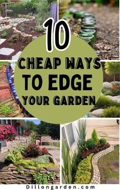 the top 10 cheap ways to edge your garden