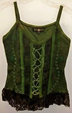 Faecore Aesthetic Outfits, Green Grunge Outfit, Grungy Outfit, Corset Tops, Fashion 90s, Girl Style, Clothing Ideas