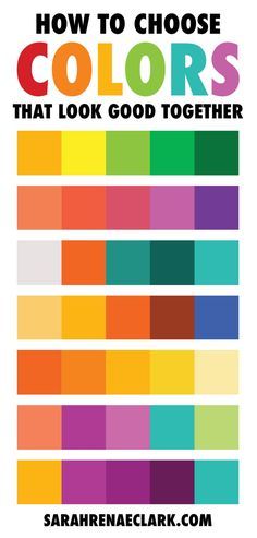 the cover of how to choose colors that look good together with text overlaying it