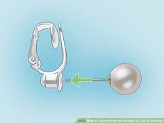 3 Ways to Convert Pierced Earrings to Clip On Earrings - wikiHow Ear Climbers Earrings, Best Clips, Climber Earrings