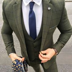 Olive Green Suit, Suit Men