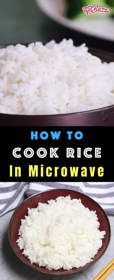 how to cook rice in microwave