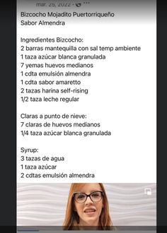 an image of a woman with glasses on her face and the caption in spanish