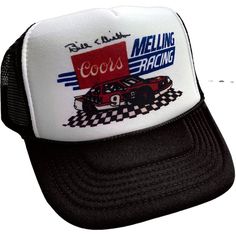 Coors Melling Racing Trucker Hat | Adjustable Trucker Foam Black Hats | Trendy Trucker Mesh Hats | Retro Vintage Trucker Hat | Snapback Hats Man ⭐Whether taking a ride down the highway, hiking a remote trail, or enjoying some outdoor time with friends, this Trucker Hat is perfect for your next adventure. ⭐Our Adjustable Coors Melling Racing Trucker Hats has a pre-curved brim that keeps things on your head in place and features mesh sides and panelling for increased breathability! Constructed fro Cheap Black Men's Trucker Hat, Retro Black Trucker Hat For Sports, Retro Black Snapback Hat For Sports Events, Vintage Black Trucker Hat For Sports, Retro Black Baseball Cap For Sports Events, Black Retro Hat For Sports Events, Vintage Black Visor Hat, Hats Trendy, Snapback Hats Men