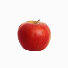 an apple on a white background with no image in it to provide a caption for