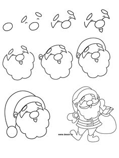 drawing santa-claus Santa Claus Drawing Easy, Drawing Santa Claus, Drawing Santa, Santa Claus Drawing, Cool Easy Drawings, Easy Drawing Steps, Easy Drawings For Beginners