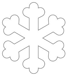 a snowflake is shown in the shape of a snowflake, with four pointed