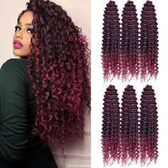 PRICES MAY VARY. Crochet Hair Extensions Material: FEILIMEI Deep Wave Crochet Hair is Made by High Quality Synthetic Fiber.Tangle-free,Light Weight,Soft and Smooth as Human Hair. Quick to Install, Braid Hair & Easy Style to Shawl Hair, Ponytail According to Your Preference. Curly Crochet Hair Size & Weight: 22inch, 90g/Pack, 28inch,110g/Pack, 1Pack/Lot.Wash and Protect Wavy Crochet Hair Like Your Own Hair,You Can Spray More Water or Essential Oil to Hair Care Before Installation, Will Be Better Deep Wave Braids, Wave Braids, Deep Wave Crochet Hair, Ocean Wave Crochet, Curly Crochet Hair, Wavy Crochet, Ocean Wave Crochet Hair, Ombre Braiding Hair, Ripple Crochet