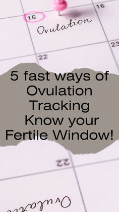 ovulation tracking Contraception Methods