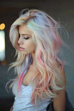 Самые крутые пастельные цвета волос Funky Hair Colors For Blondes, Aurora Hair, Funky Hair Colors, Hair Colors For Blondes, Long Hair Designs, Character Hair, Pink Blonde, Funky Hair, Fall Winter Hair Color