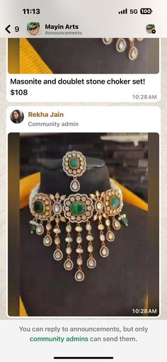 an image of some jewelry on the app