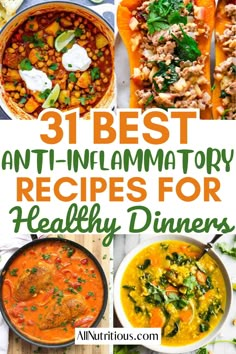 the best anti - inflamatory recipes for healthy dinneres that are easy to make