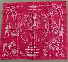 This advertising bandana was preowned and is in very good condition - this has 3 sides that are hemmed and the 4th side is a raw edge This features rodeo legend turned actor Casey Tibbs (1929-1990) This is 22 1/2" x 20" Gay Cowboy Aesthetic, Business Merch, Cowboy Bandana, Gay Cowboy, Vintage Bandana, Cowboy Aesthetic, Graphic Design Fun, Cowboy Western, Raw Edge