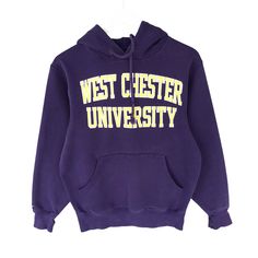 Vintage West Chester University Purple Hoodie Sweatshirt Size Small West Chester Crewneck West Chester Sweater Pullover Spell Out Print Logo by brixtonclothing on Etsy Chester University, West Chester University, Brown Vans, Red Crewneck, Purple Hoodie, West Chester, Vintage Vans, Sweater Pullover, Print Sweatshirt