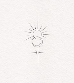 the letter s is drawn in black ink on white paper with a small sun above it