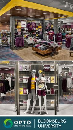 Get your campus store ready for the new school year with OPTO fixtures and interchangeable accessories. 

Make certain your store reflects your school’s spirit and has the flexibility to adapt to your merchandising plan. Click below to view how Bloomsburg University of Pennsylvania partnered with OPTO to achieve their goals. School Spirit Store, Bloomsburg University, College Goals, Retail Display Ideas, Town Design, College Books, Retail Fixtures, Spirit Store, School Store