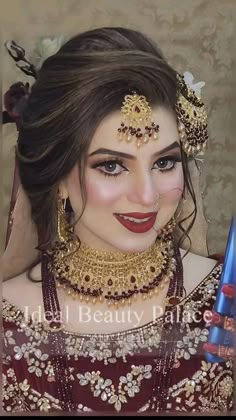 Nikah Makeup, Hair Styls, Brides Hairstyles, Bridal Hijab Styles, Crazy Dresses