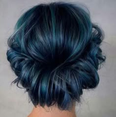 Shag Hair, Amber Hair, Dark Blue Hair, Teal Hair, Have Inspiration, Winter Vibes, Winter Hair, Hair Brown, Hair Color Blue