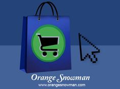 an orange snowman shopping bag next to a black and green shopping bag with the word orange snowman on it