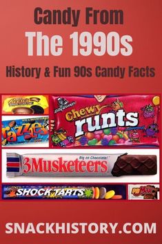 90s Candy: History & Fun Candy Facts 1990s Candy, List Of Candy, Fruit Gushers, 90s Snacks, 90s Candy, Old School Candy, Popular Candy