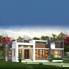 Single floor house design House Rendering, Personal Room, House Models, Bedroom False Ceiling, House Design Plans, Kerala House