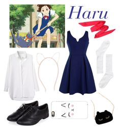 "THE CAT RETURNS: Haru" by bluedaisywhale ❤ liked on Polyvore featuring WithChic, Monki, Casetify and Accessorize Ghibli Characters Outfits, Ghibli Cosplay Ideas, Ghibli Dresscode, Cosplay Ideas Studio Ghibli, Studio Ghibli Outfits Casual Cosplay, Haru Cat Returns, Studio Ghibli Outfits, The Cat Returns Haru, Ghibli Outfits