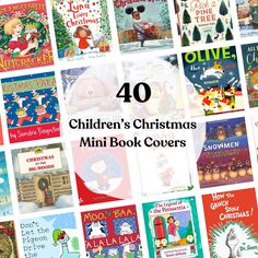 children's christmas books with the title 40 children's christmas mini book covers