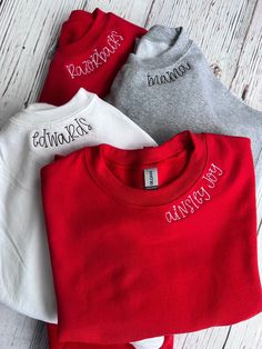 Cheap Monogram Crew Neck T-shirt, Monogram Sweatshirt, S Monogram, Embroidered Crewneck, Girls Trip, Tank Shirt, Tank Top Shirt, Machine Embroidery, Crew Neck Sweatshirt