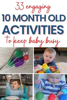 baby activities for 1 - month olds with text overlay that reads 33 engaging baby activities for 1 - month olds