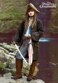 Unique Halloween Costumes - Adult, Child Exclusive Halloween Costume Original Halloween Costumes, Adult Disney Costumes, Jack Sparrow Costume, Caribbean Outfits, Disney Characters Costumes, Pirate Captain, Halloween Things, Pirate Outfit, Unique Halloween Costumes