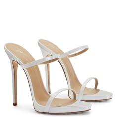 DARSEY Louis Vuitton Heels, Woman Heels, White Strappy Heels, Trendy High Heels, Heels And Sneakers, Shoes Heels Classy, White High Heels, Glass Slippers, Classy Shoes