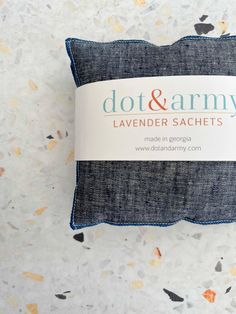 Linen Chambray Lavender Sachets – Set of Two Add a soothing touch to any space with these beautifully crafted linen chambray lavender sachets. Filled with 100% pure lavender—no fillers—these sachets are designed to offer long-lasting fragrance and relaxation. Made from luxurious indigo linen with vibrant color edging, each sachet measures 5 x 5 inches and is perfect for freshening up drawers, closets, or any corner of your home. Handmade in Georgia, these sachets are a charming and functional ac Drawer Sachets, Indigo Linen, Notions Bag, Free Yarn, Sachet Bags, Yarn For Sale, Bag Hook, Lace Weight Yarn, Lavender Sachets