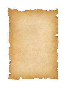 an old paper with torn edges on a white background