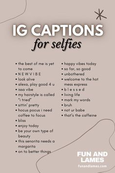 Instagram Captions for Selfies - Fun and Lames Captions For Selfies, Dope Captions For Instagram, Short Instagram Quotes, Funny Instagram Captions, Witty Instagram Captions, Short Instagram Captions, Instagram Captions For Selfies, Clever Captions For Instagram