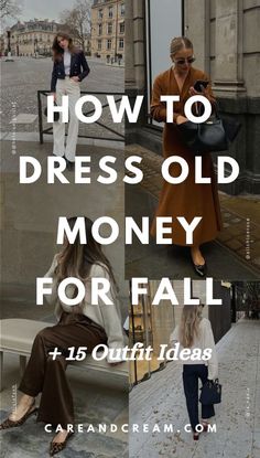 Discover the timeless elegance of an old money fall capsule wardrobe with this must-read blog post! Elevate your fall style with these fall wardrobe essentials that embody the old money fall aesthetic. Get inspired by this old money fall wardrobe and 15 classy outfit ideas! Plus: old money fall outfits, cute fall outfits, old money fall fashion. Lesbian Chic, Coquette Animals, Quiet Luxury Outfits, Winter Dinner Outfit, Capsule Wardrobe Essentials, Skandinavian Fashion, Stylish Fall Outfits, Sophisticated Outfits, Fall Wardrobe Essentials