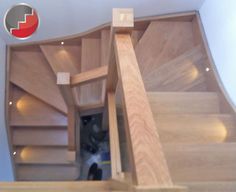 the stairs are made of wood and have no railings