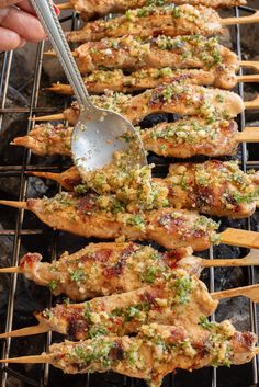 Garlic Parmesan Chicken Kabobs