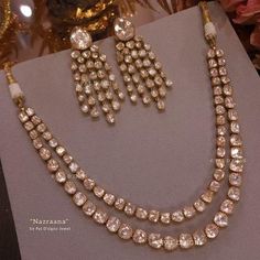 Nazraana Moissanite Polki Necklace Set Traditional Jewelry Antique, Diamond Polki Jewellery, Kundan Polki Necklace, Jaipur Jewelry, Bridal Jewelry Vintage