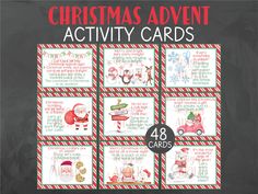 christmas themed activity cards for kids