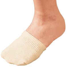 These cozy toe half socks keep your toes dry and comfortable while leaving your heels free. Gentle, non-binding elastic hugs the forefoot, preventing them from slipping off during wear. Pair them with slingback or backless shoes for discreet comfort all day or all night, or slip them on at home to keep toes warm without enclosing feet. Value-priced pack includes 2 pairs of half toe socks in natural color. One size fits most (women’s sizes 5–10 1/2). Women's socks made with 75% cotton/25% nylon. Comfortable Slip-resistant Socks, Beige Non-slip Socks, Slip-resistant Lightweight Comfortable Socks, Lightweight Slip-resistant Comfortable Socks, Comfortable Soft No-show Socks, Comfortable Soft Beige Socks, Soft Comfortable Beige Socks, Lightweight Comfortable No-show Socks, Comfortable Lightweight No-show Socks