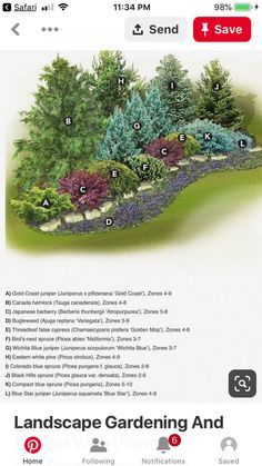 the landscape gardening and garden design guide is shown in this screenshote screen shot